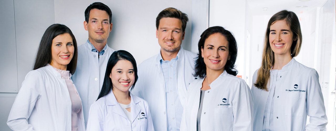 Gruppenbild Ärzte des Augenzentrum Nymphenburger Höfe München